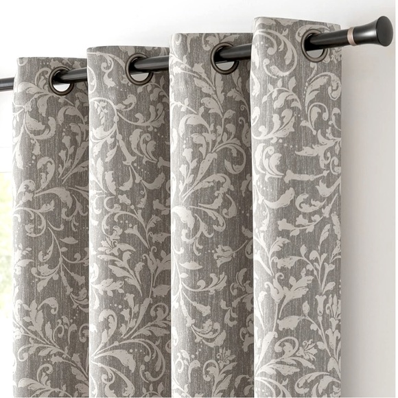 COPY - Grey Farmhouse Style Curtains - Picture 1 of 1